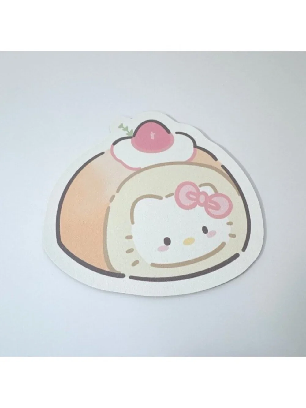 Hello Kitty Pastel Cake Roll Mouse Pad